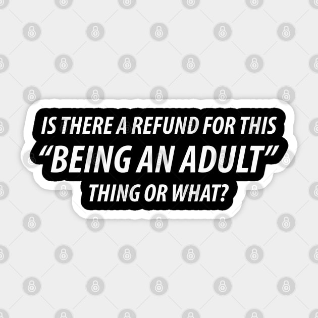 Being an Adult Sticker by Venus Complete